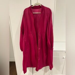 lululemon athletica Fuschia Lightweight Longline Layer Jacket